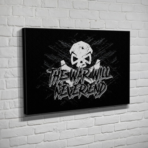 The War Will Never End - Canvas - Black - Canvas - Pipe Hitters Union