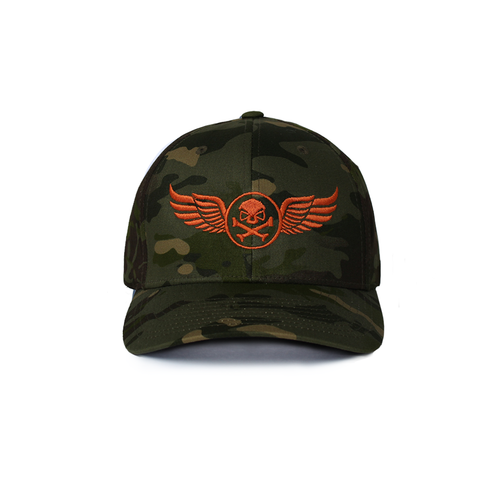 PHU Wings: Mid-Profile - TropicMultiCam/Orange - Hats - Pipe Hitters Union
