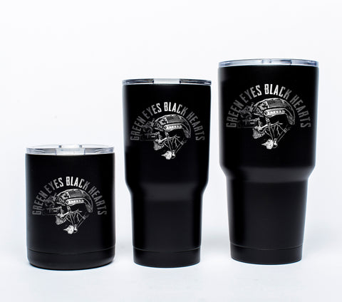 Green Eyes Black Hearts - Tumblers - Side 1 - Tumbler - Pipe Hitters Union
