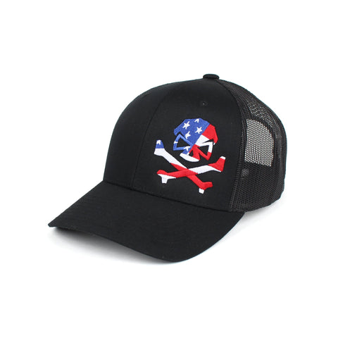 Patriot Trucker - Black - Hats - Pipe Hitters Union