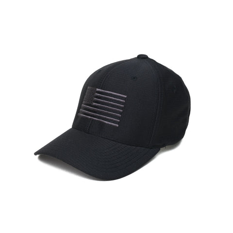 American Flag - Moisture Wicking - Black/Gray - Hats - Pipe Hitters Union