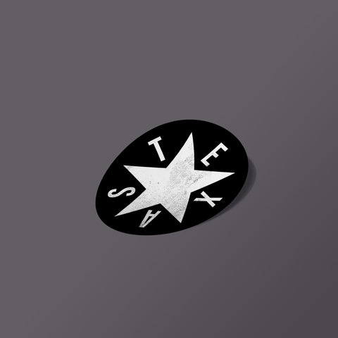 Texas Star - Sticker - Black - Decals - Pipe Hitters Union