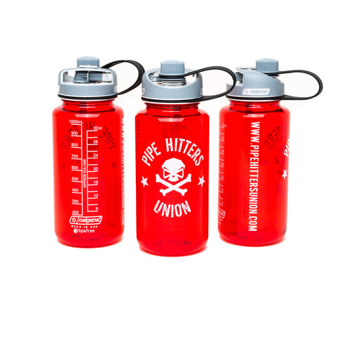 Nalgene Bottle w/ PHU Shield 32oz Multidrink - Red - Nalgene - Pipe Hitters Union