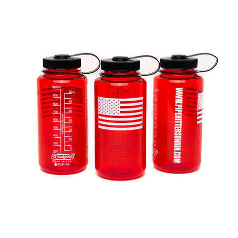 Nalgene Bottle with American Flag - Red - Nalgene - Pipe Hitters Union