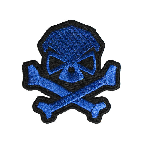 Skull & Bones Patch - Blue - Patches - Pipe Hitters Union