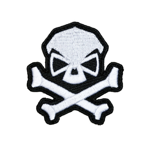 Skull & Bones Patch - White - Patches - Pipe Hitters Union