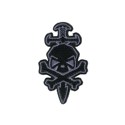 PHU Skull & Sword Patch - Grey - Patches - Pipe Hitters Union