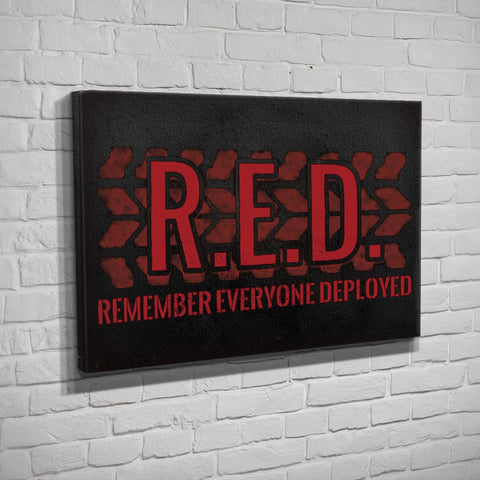 Remember Everyone Deployed - Canvas - Black - Canvas - Pipe Hitters Union