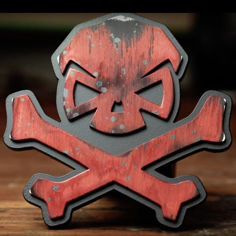 PHU Skull & Bones Trailer Hitch Cover -  - Challenge Coin - Pipe Hitters Union